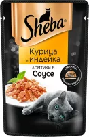 Влажный корм для кошек «Sheba» Курица и индейка, 75 г