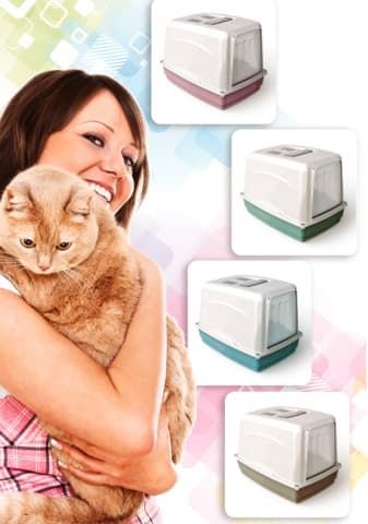 Туалет для кошек закрытый Вики