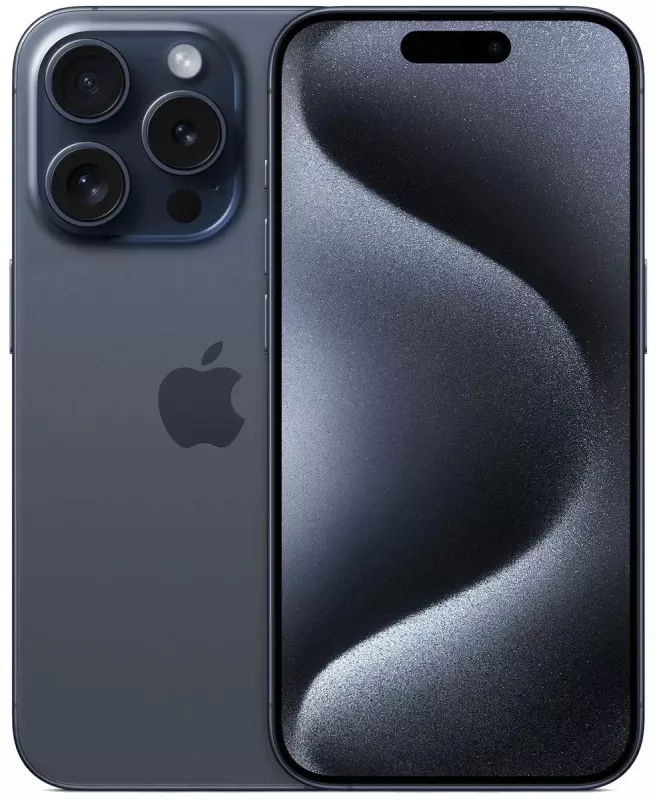 Смартфон Apple iPhone 15 Pro 256Gb, A3104, синий титан